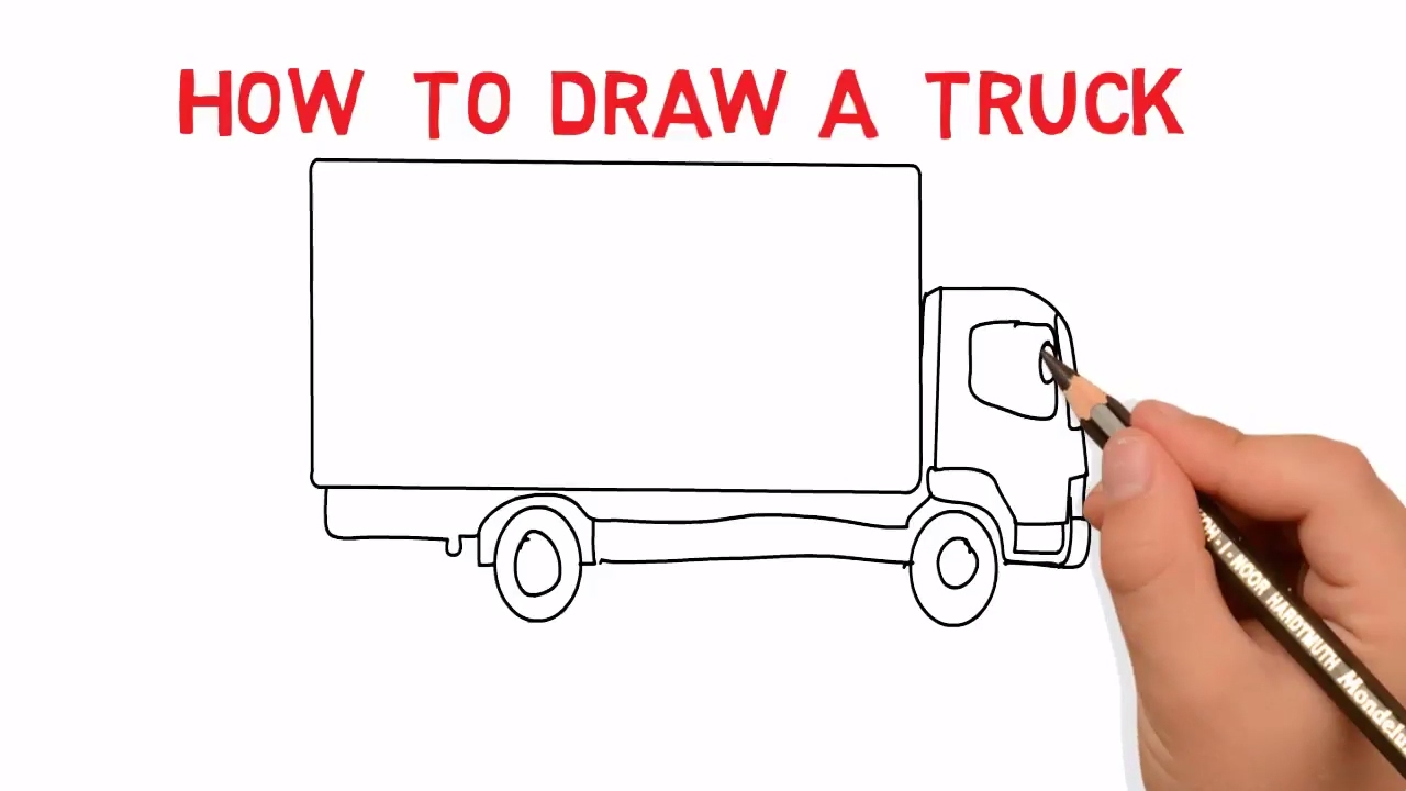 1280x720 Truck Sketch Picture How To Draw A Truck Sketch Picture Latest - Truck Sketch Images