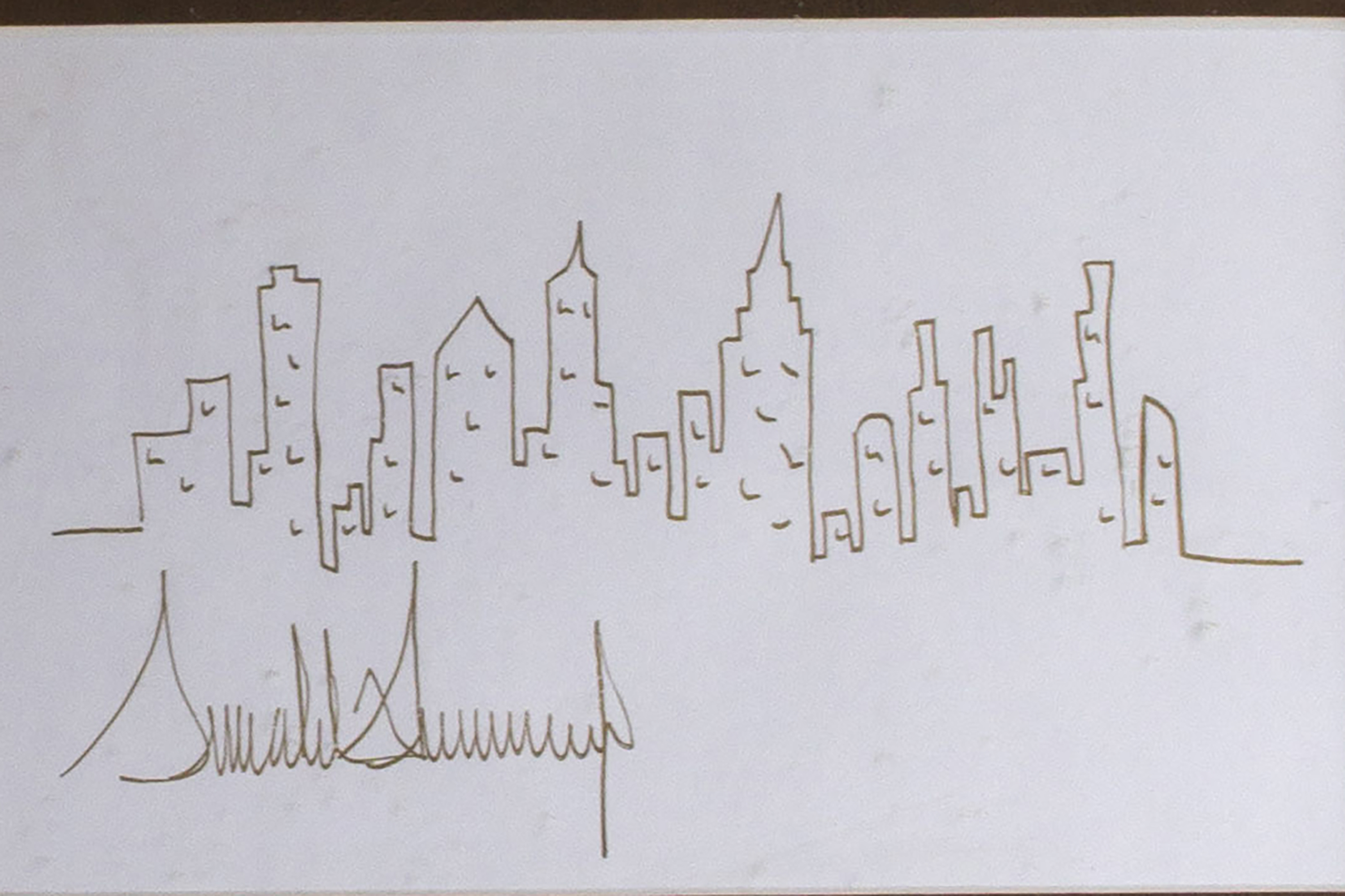 3000x1999 Second Trump Sketch Fetches Far Less - Trump Sketch