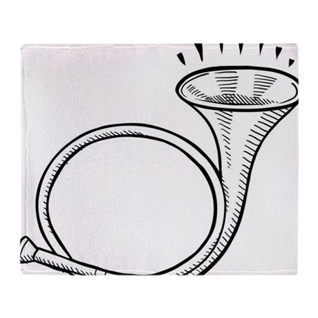 460x460 Trumpet Sketch Blankets - Trumpet Drawing Sketch