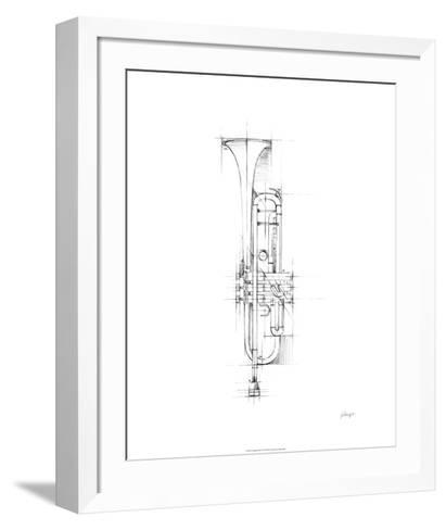 411x488 Trumpet Sketch Limited Edition By Ethan Harper - Trumpet Sketch