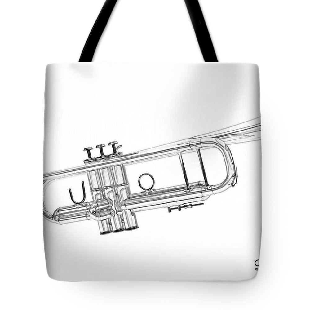 1000x1000 Trumpet Sketch Tote Bag For Sale By Louis Ferreira - Trumpet Sketch