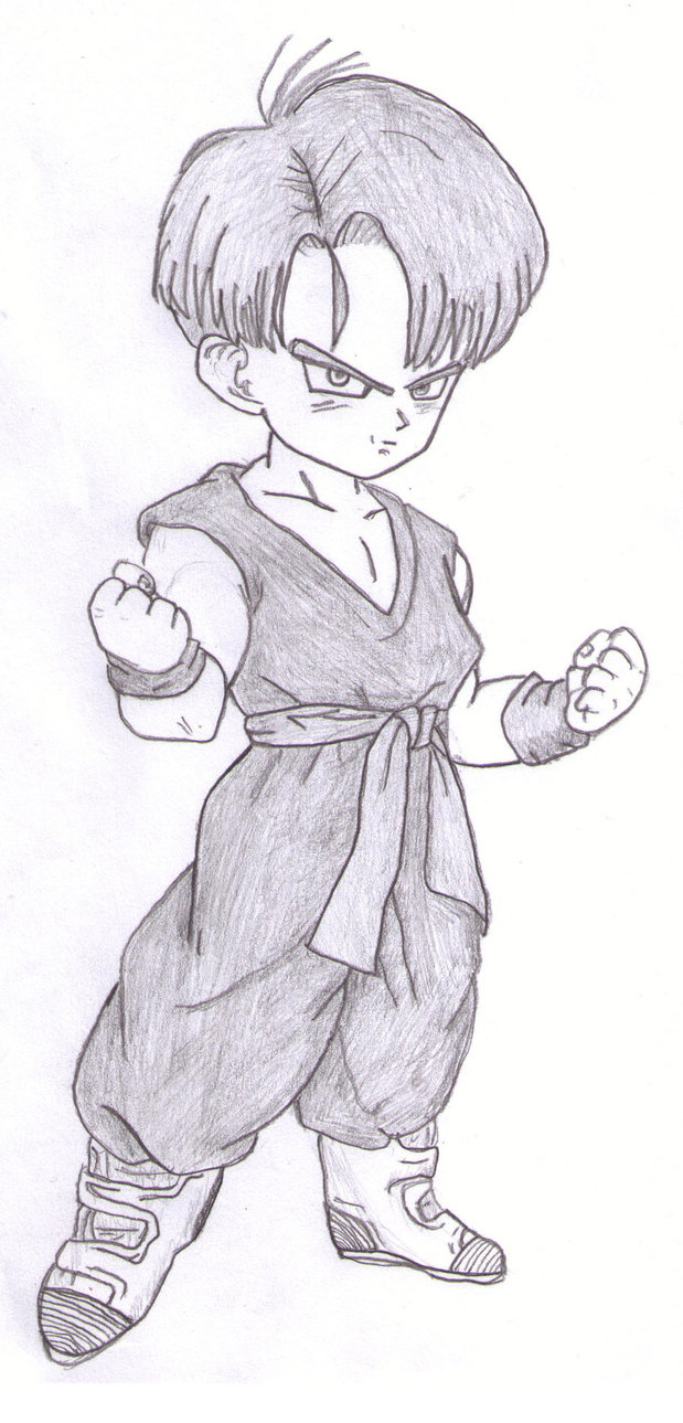 619x1289 Kid Trunks By Rampagebrian - Trunks Sketch