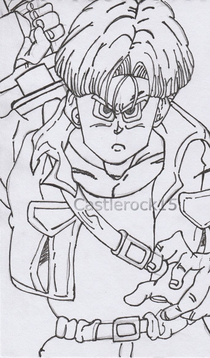 684x1167 Trunks Sketch By Castlerock15 My Work Artwork - Trunks Sketch