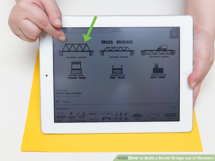 728x546 How To Build A Model Bridge Out Of Skewers 11 Steps - Truss Bridge Sketch