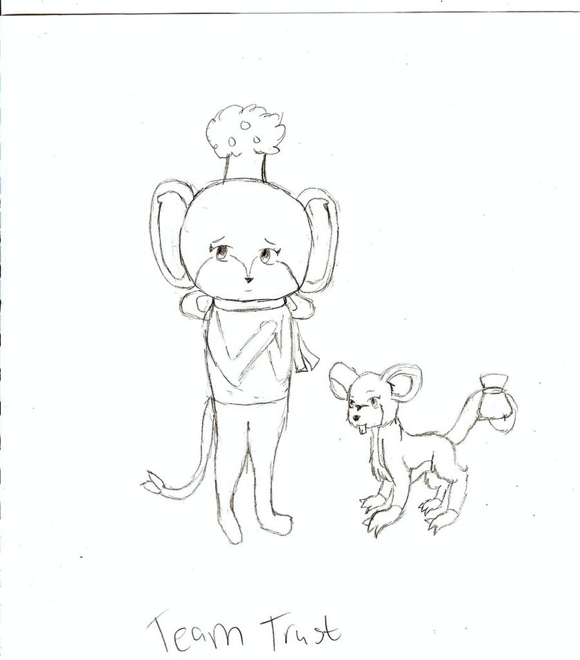 838x953 Team Trust Sketch By Wolfstar24 - Trust Sketch