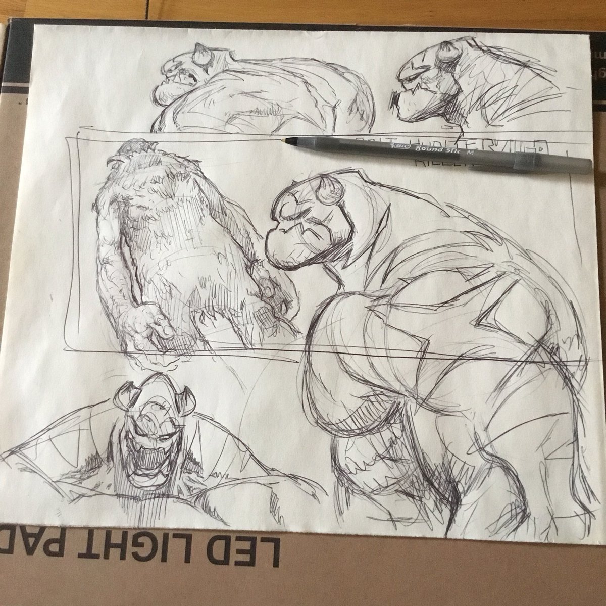 1200x1200 Joverine On Twitter Pen Sketching Some Berzerker Have You Guys - Try Sketch