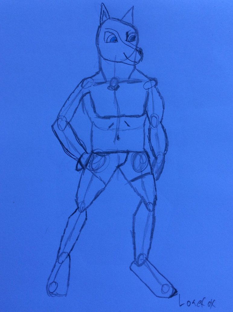 772x1034 A Try For An Anthro Sketch By Lonefox 295 - Try Sketch