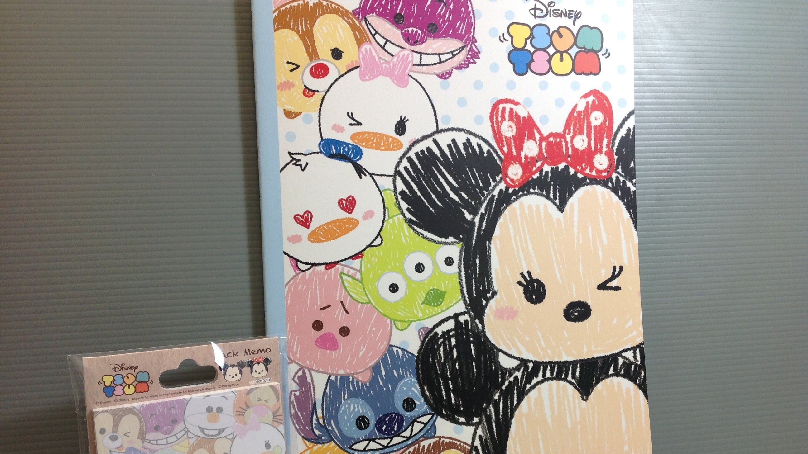 2592x1458 Tsum Tsum Sketch Style Notebook And Stickies - Tsum Tsum Sketch