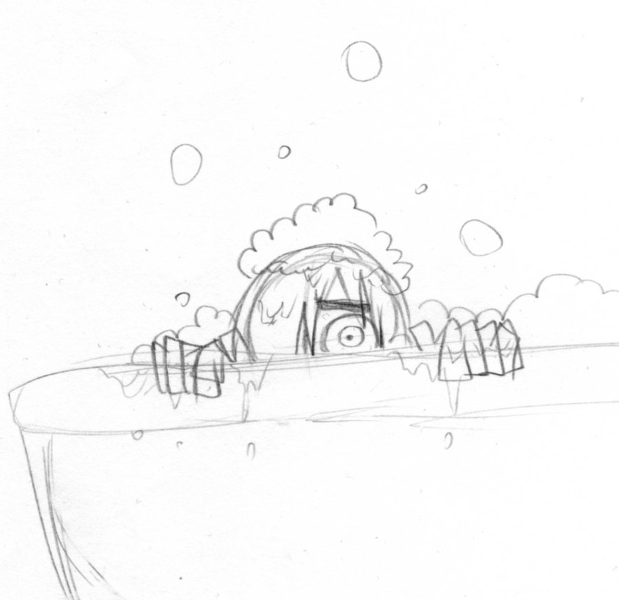 900x873 Dp Conner In A Tub Sketch By The Clockwork Crow - Tub Sketch