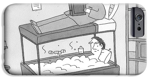 525x275 A Bunk Bed With A Bath Tub Instead Of A Lower Bed Iphone 6s Case - Tub Sketch