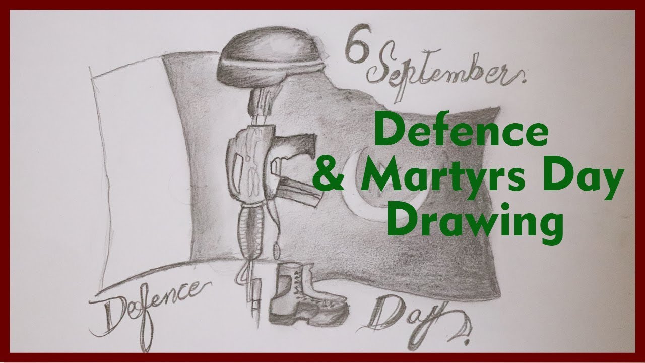 1280x720 Pakistan Defence And Martyrs Day Special Drawing Tuba Arts - Tuba Sketch