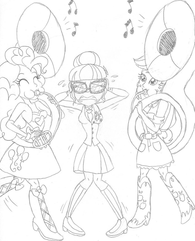 803x995 Too Much Tuba - Tuba Sketch