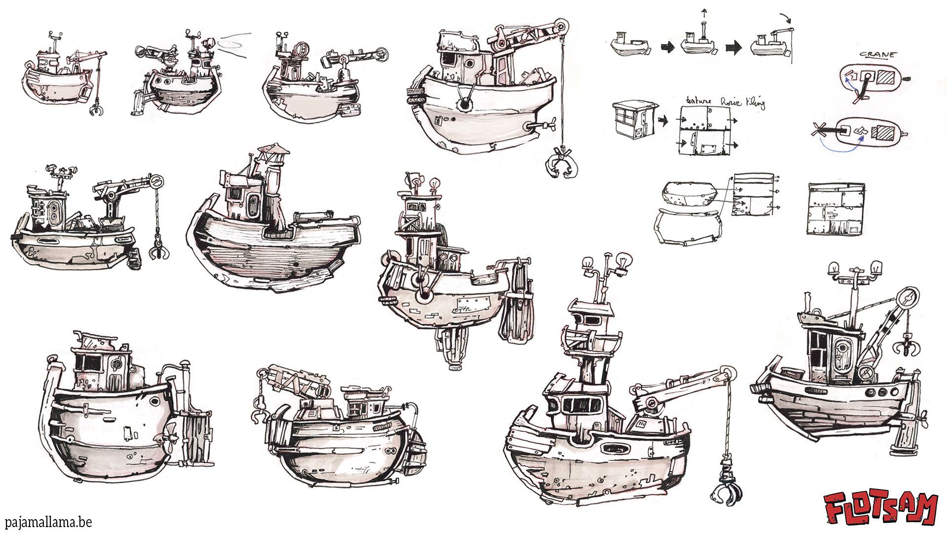 1920x1080 Artstation - Tugboat Sketch