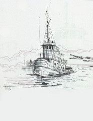 185x240 Tugboat Sketch Cafe Thou Art - Tugboat Sketch