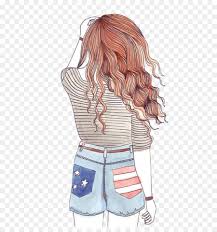 217x232 Girl With Camera Drawing Tumblr - Tumblr Sketch Girl