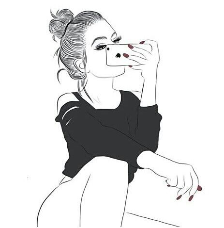 463x470 Pin By Tandile Kali On Sketches Drawings, Tumblr - Tumblr Sketch Girl