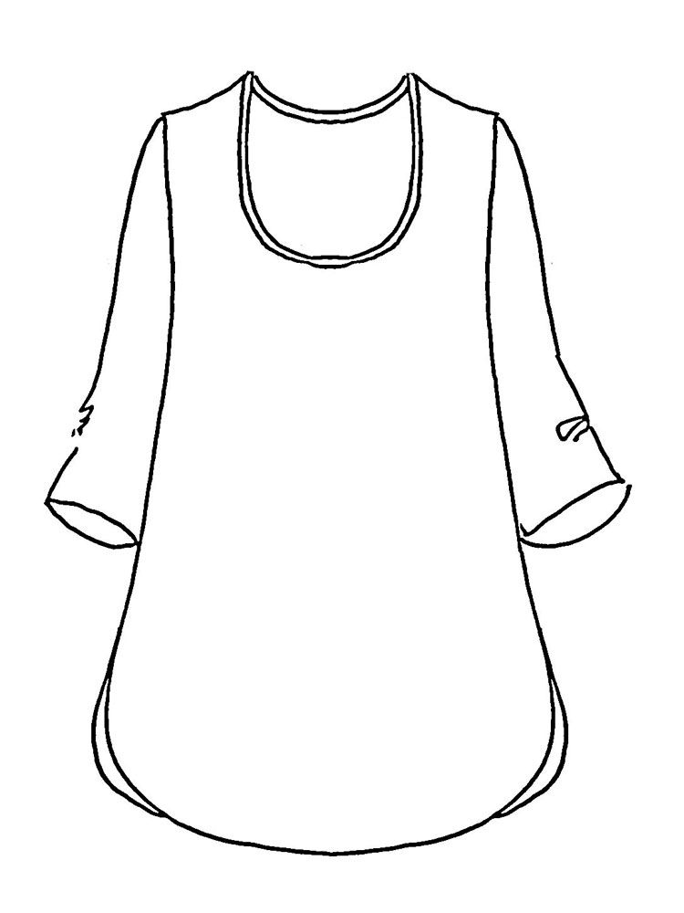 750x1000 Soft Tunic Sketch Image Tunics, Clothing - Tunic Sketch