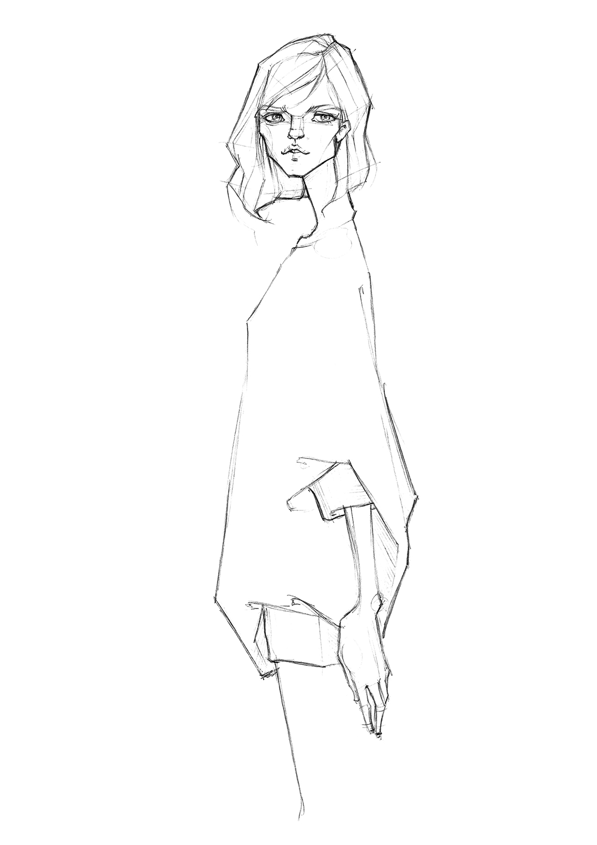 1200x1697 Zejak Tunic Sketch On Behance - Tunic Sketch