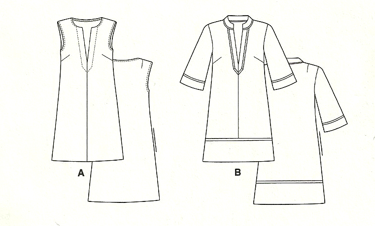 761x460 Tunic Dress Fiftydresses - Tunic Sketch