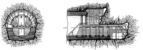 472x164 A Sketch Of The Italian Method Of Excavating And Supporting A - Tunnel Sketch