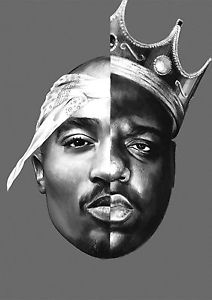 212x300 Tupac Shakur Biggie Smalls Poster Cool All Eyez On Me, Free P P - Tupac Shakur Sketch