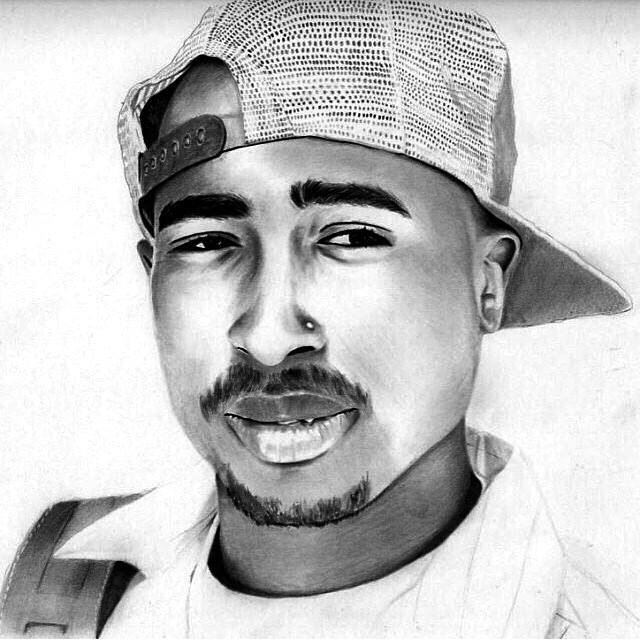 Tupac Shakur Sketch at PaintingValley.com | Explore collection of Tupac ...