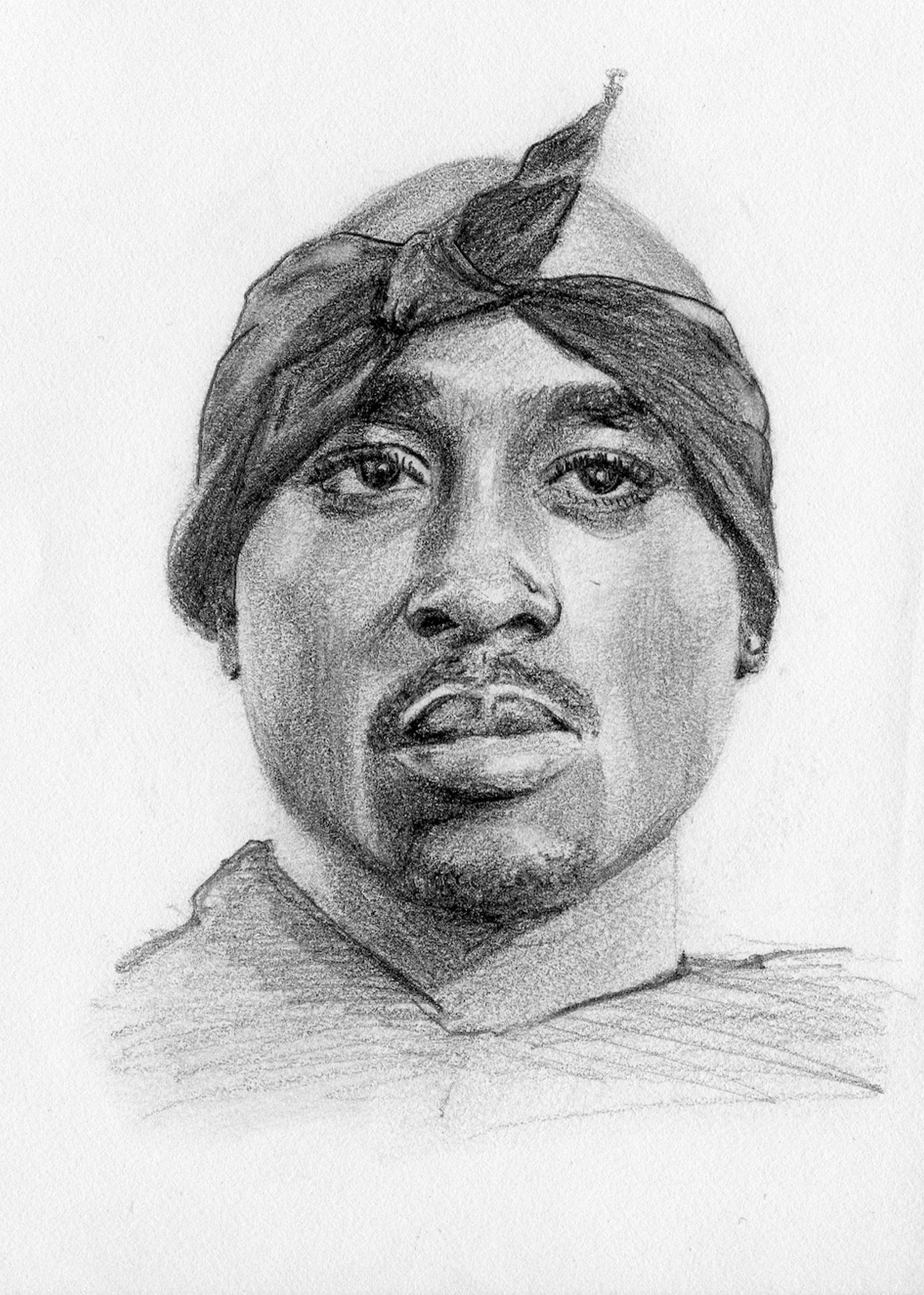 1499x2100 Tupac Portrait Chris Matteis - Tupac Sketch