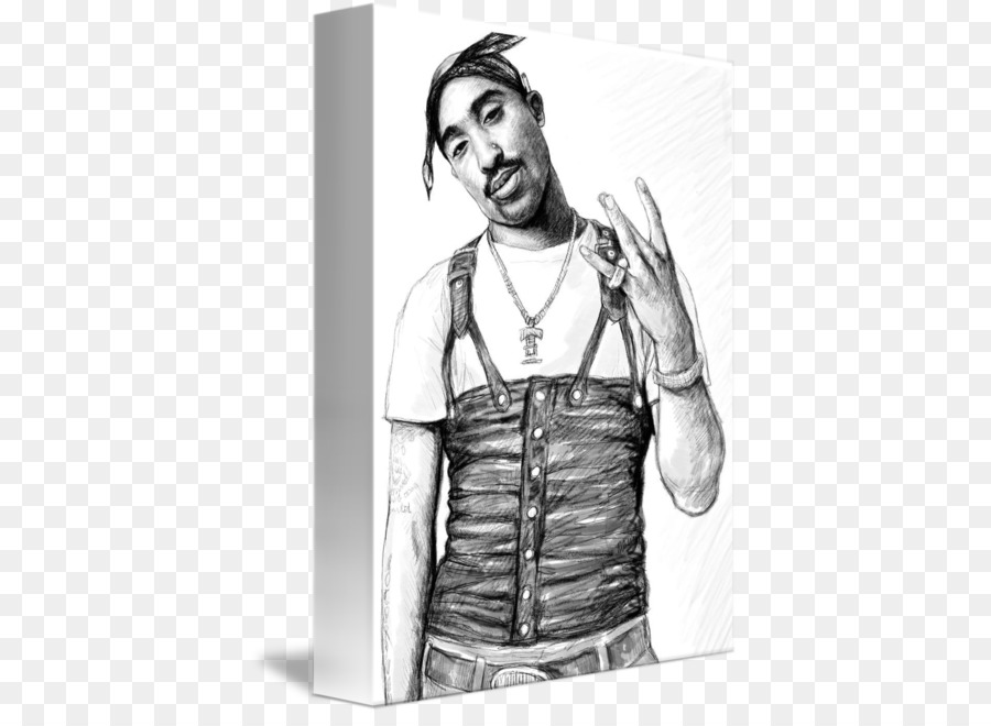900x660 Tupac Shakur Drawing Painting Canvas Print Sketch - Tupac Sketch