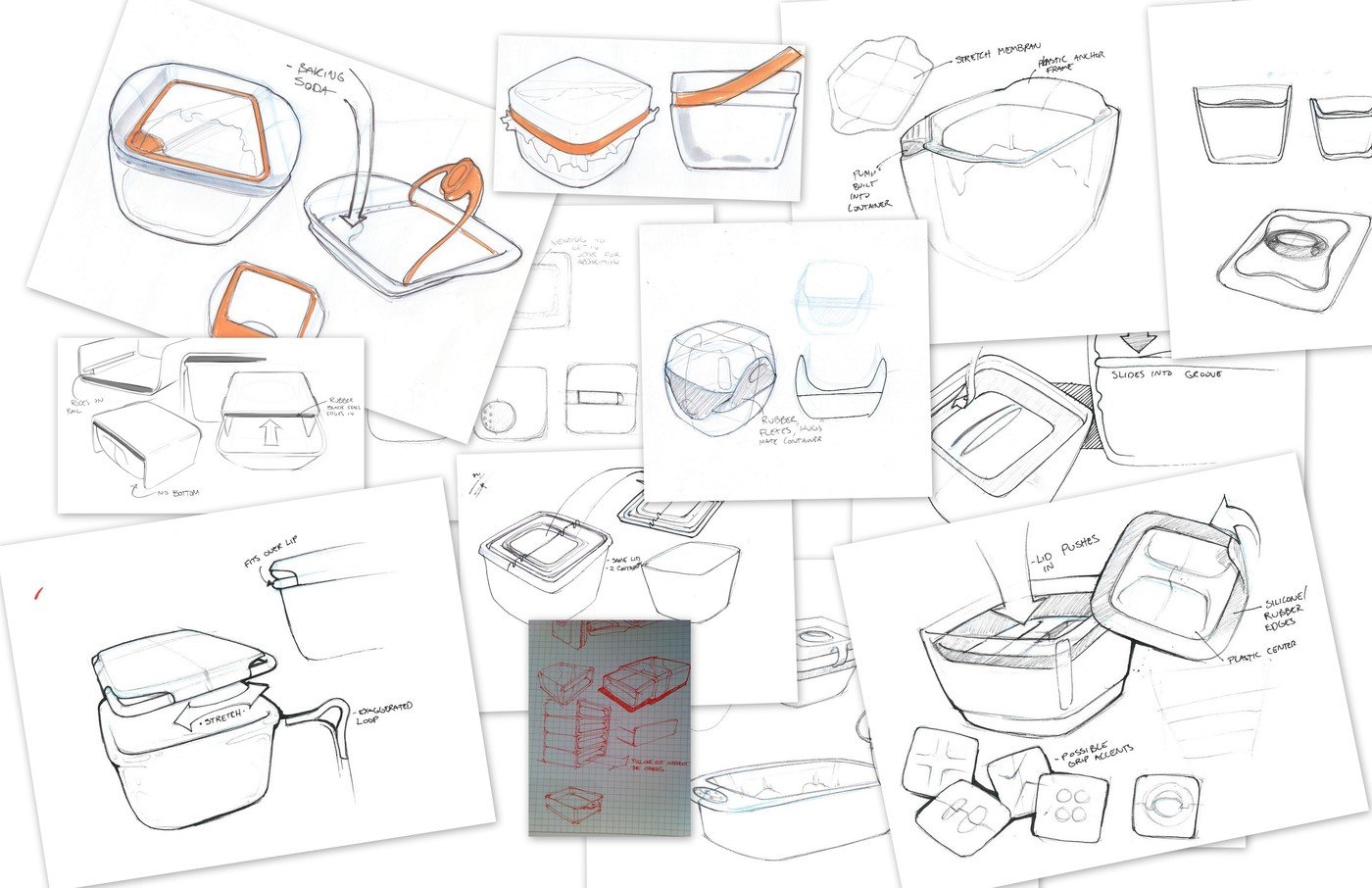 1400x906 Food Container By Bradford Waugh - Tupperware Sketch