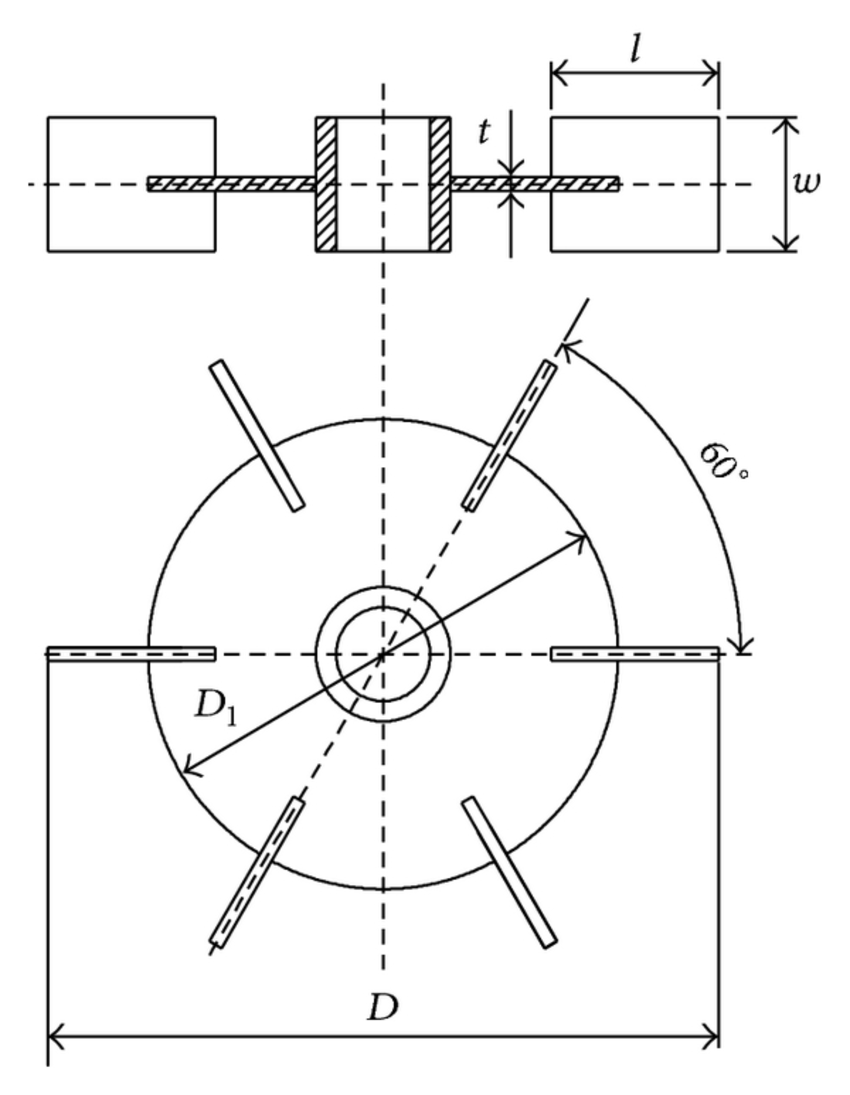 850x1095 Sketch Of Rushton Turbine Impeller, W Download Scientific - Turbine Sketch