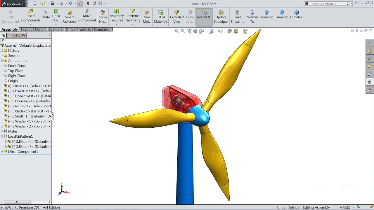 1280x720 Solidworks Tutorial Sketch Wind Turbine In Solidworks - Turbine Sketch