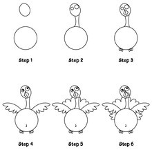 220x220 How To Draw Thanksgiving - Turkey Sketch Simple