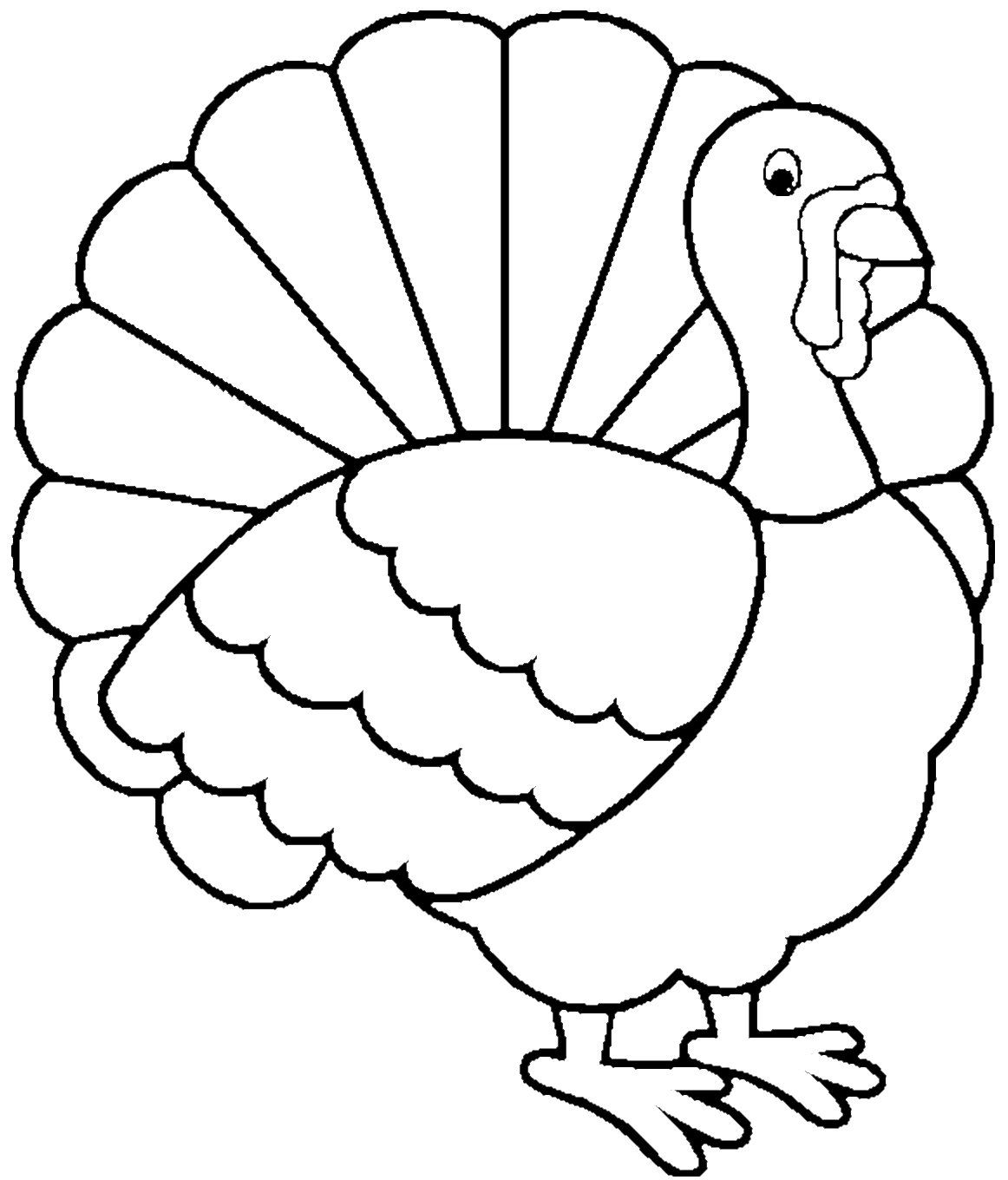 1162x1360 Turkey Coloring Page - Turkey Sketch Simple