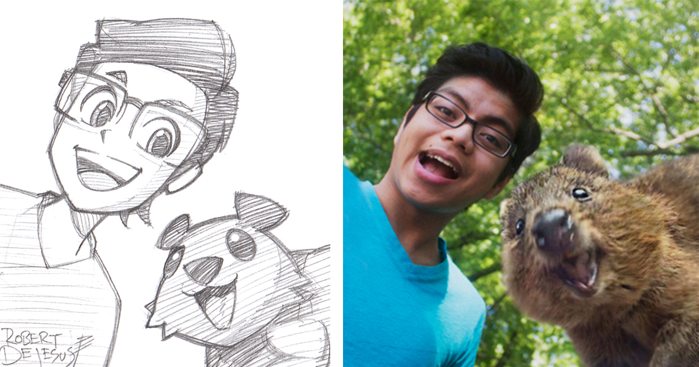 1400x735 This Artist Turns Strangers Into Anime Characters Bored Panda - Turn Image Into Sketch