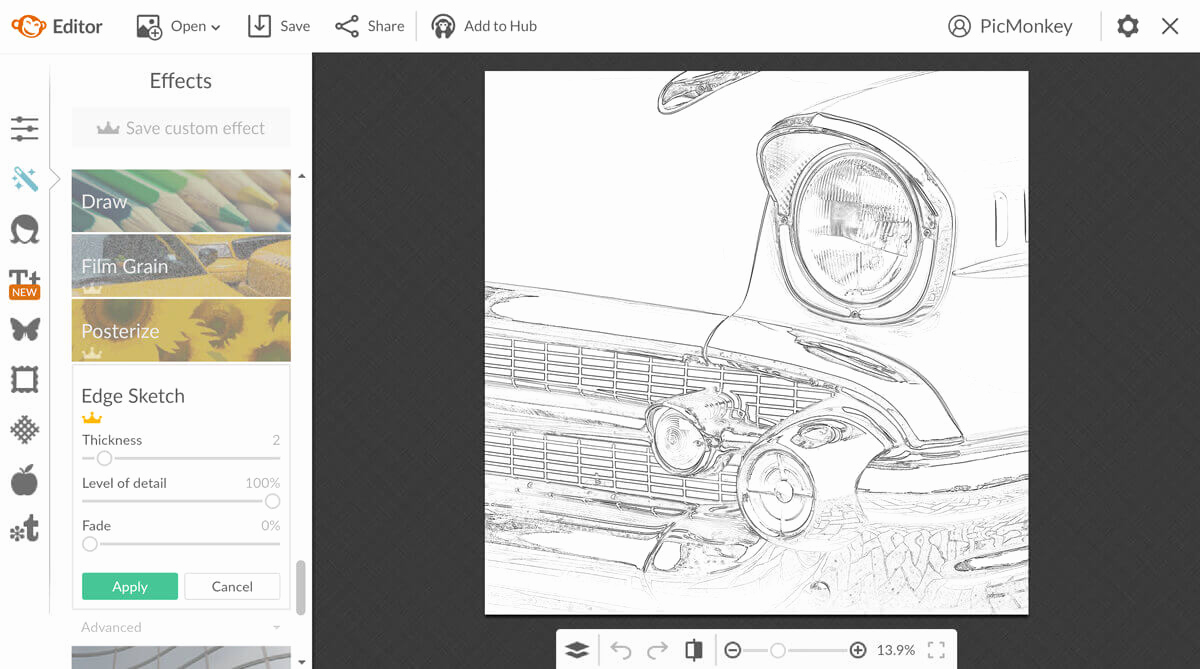 1200x669 Sketch My Photo Turn A Photo Into A Sketch Picmonkey - Turn My Photo Into A Sketch