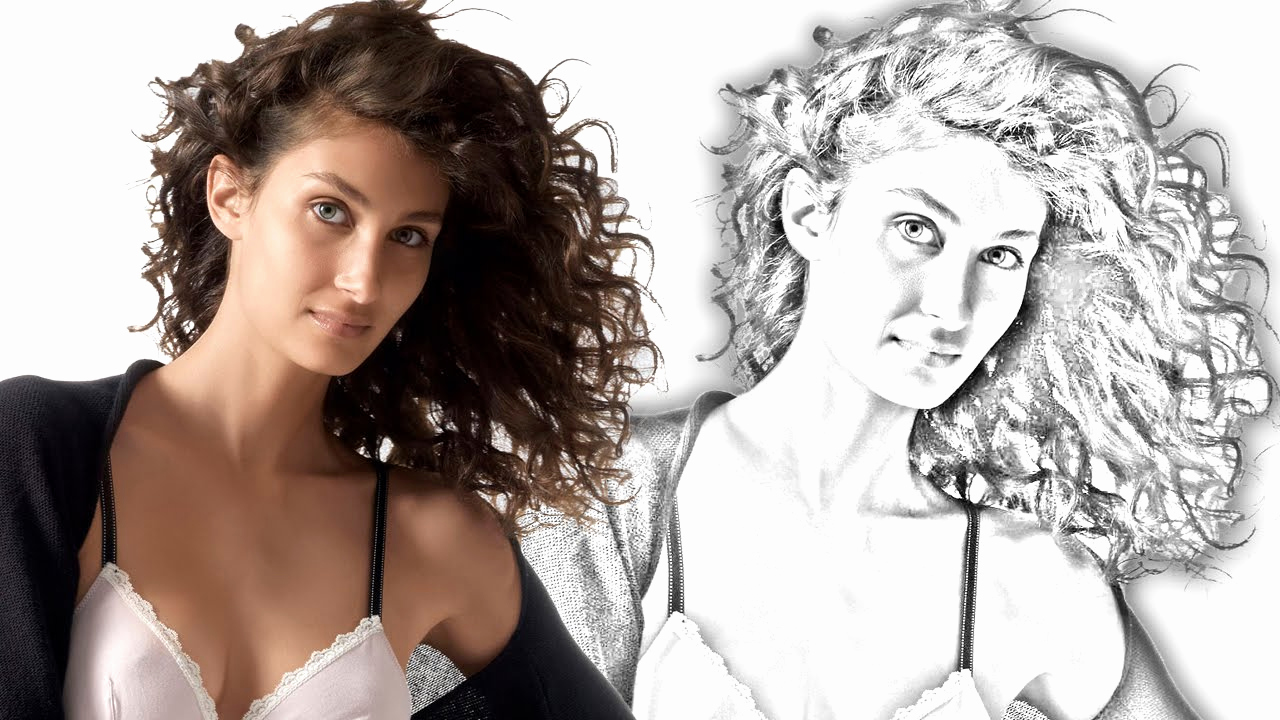 1280x720 Turn A Photo Into A Sketch Photo To Sketch Photoshop How To Turn - Turn Photo Into Sketch Photoshop