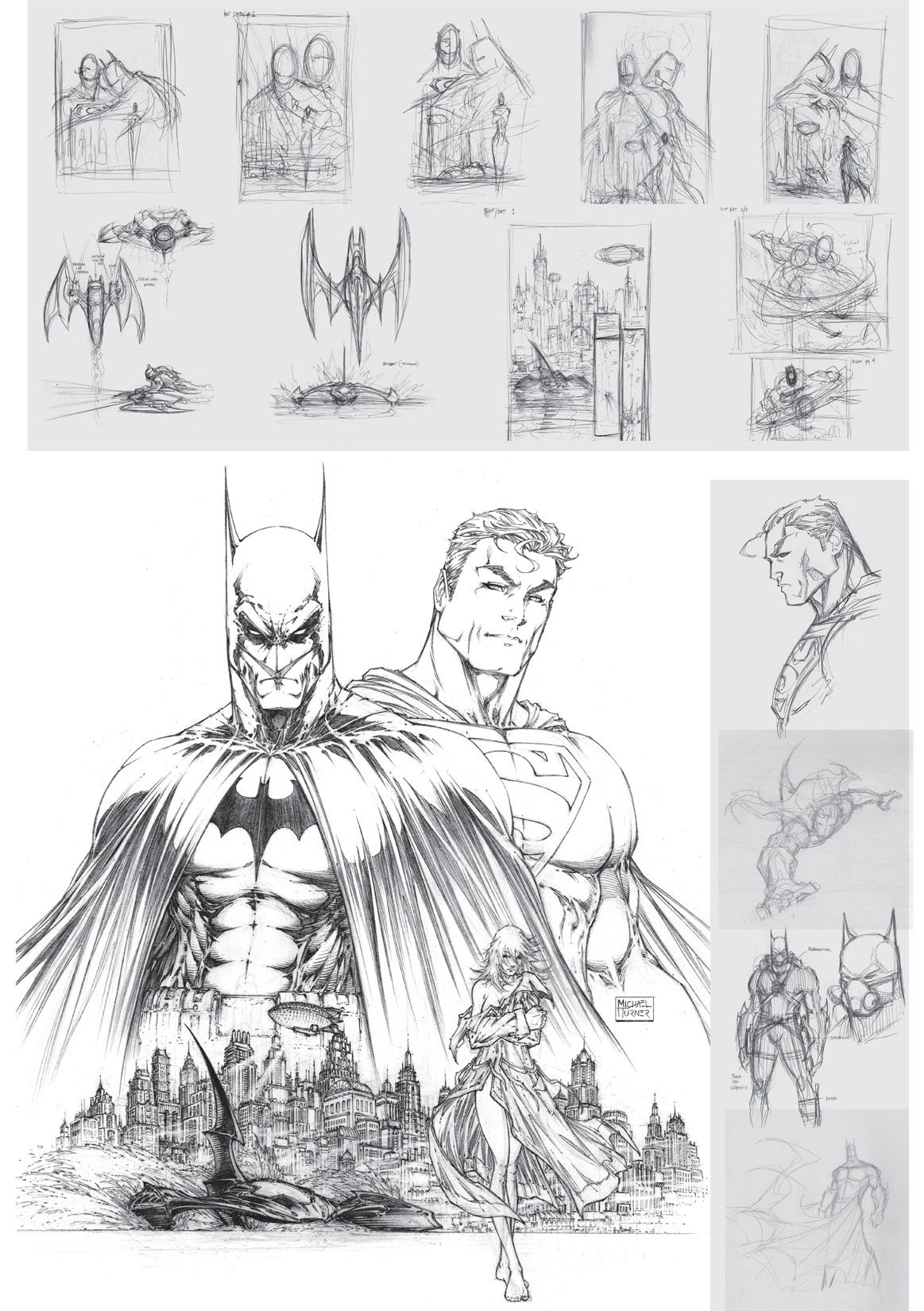 1163x1650 Michael Turner Sketch Book - Turner Sketches