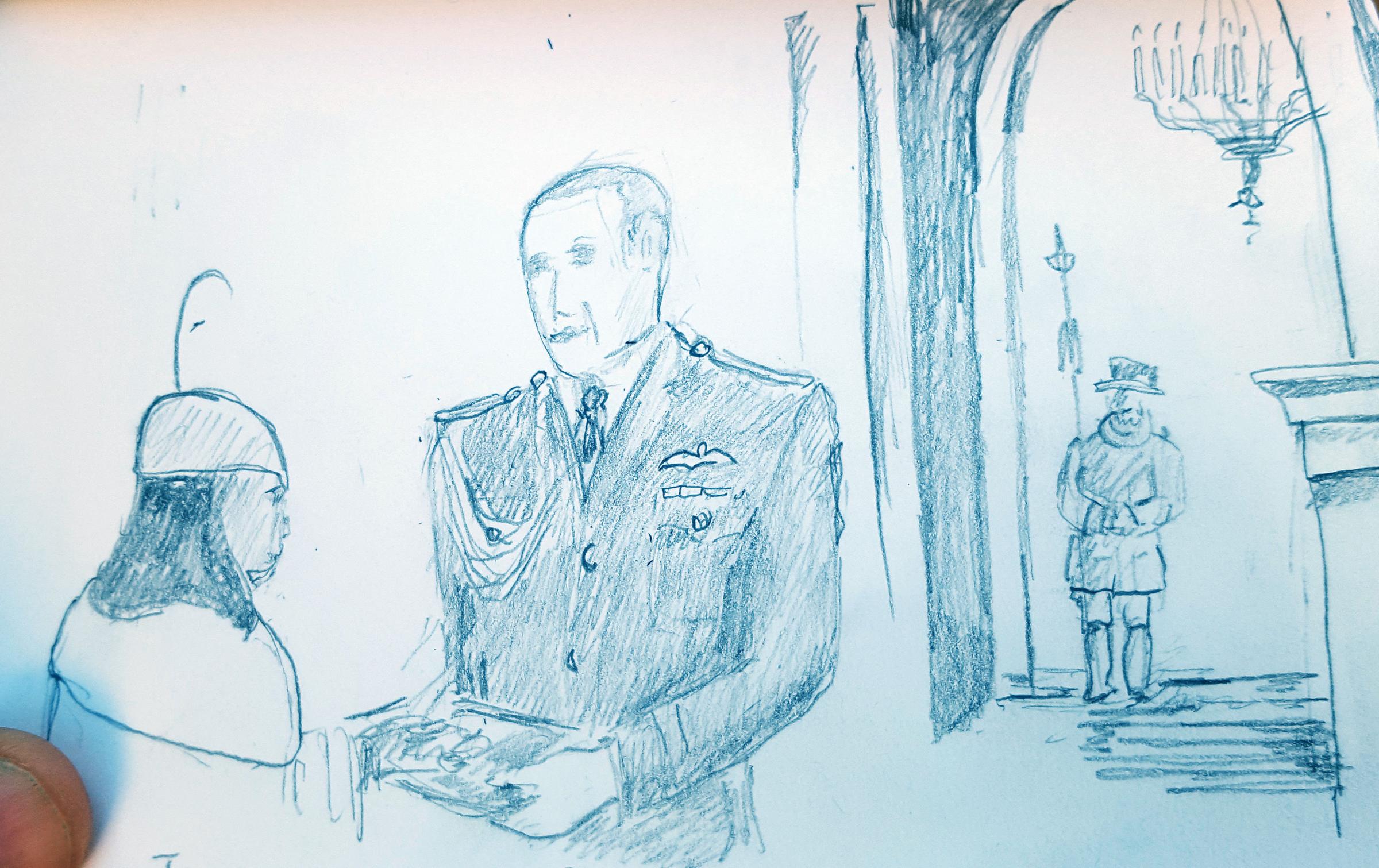 2400x1511 Jools Holland Sketches His Friend Ruby Turner As She Receives Her - Turner Sketches