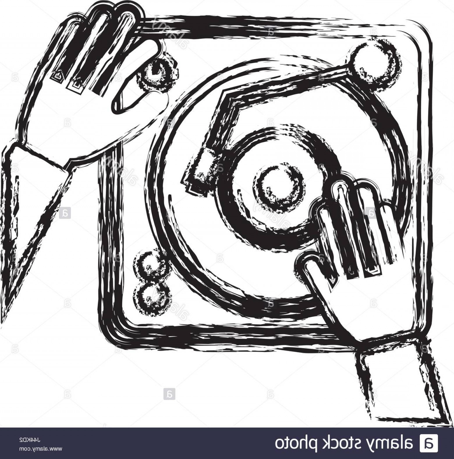 1560x1575 Turn Table Vector Shopatcloth - Turntable Sketch