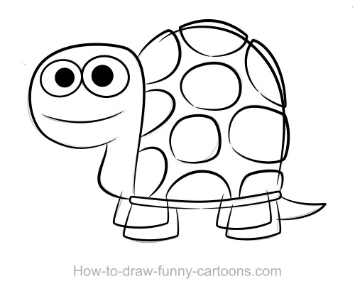 500x417 Turtle Drawings (Sketching + Vector) - Turtle Sketch