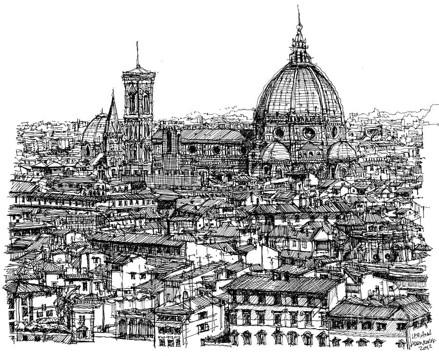 900x730 Tuscany Drawings Fine Art America - Tuscany Sketch