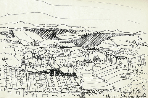 500x333 Tiastudio Thinking Of Tuscany - Tuscany Sketch