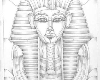 340x270 King Tut Etsy - Tutankhamun Sketch