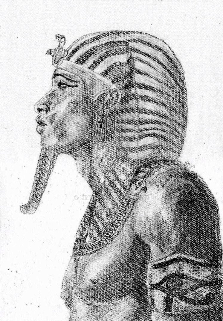 Тутанхамон тату эскиз