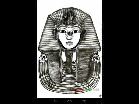 480x360 Drawing King Tut - Tutankhamun Sketch