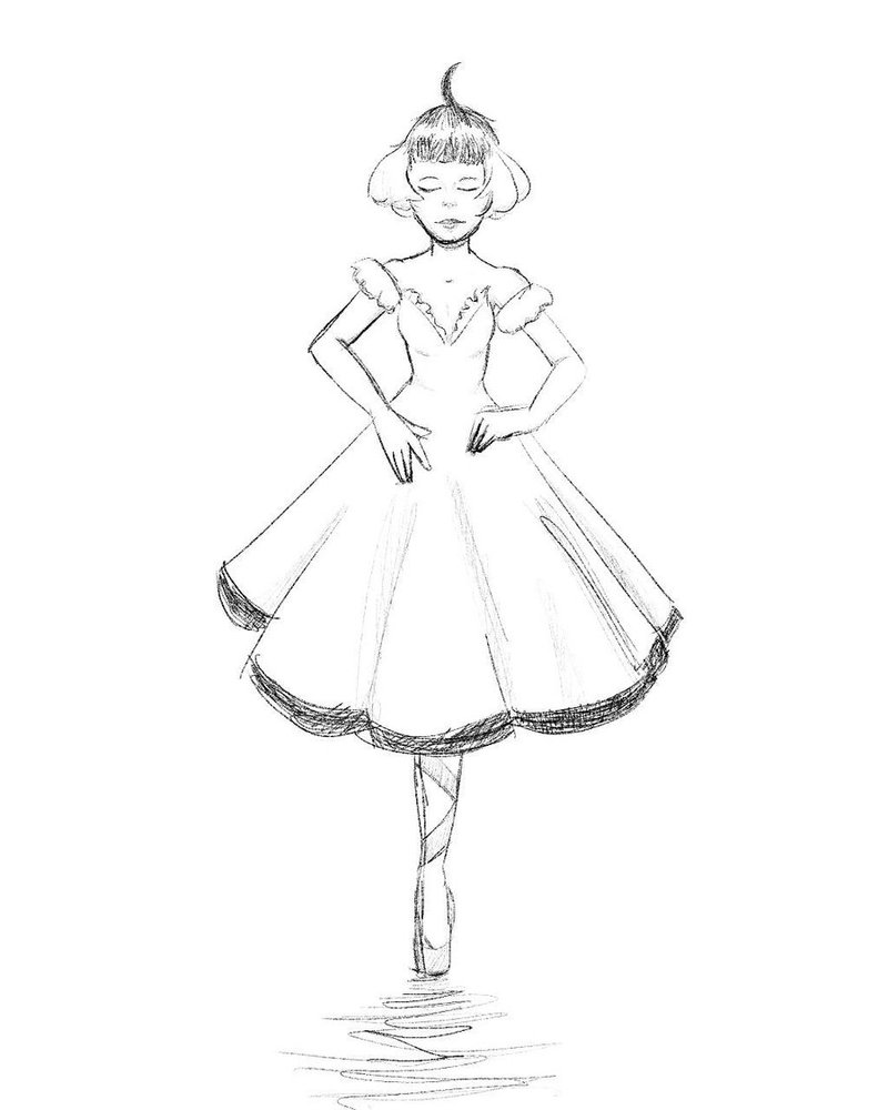 800x1000 Princess Tutu Sketch By Katsudo1 - Tutu Sketch