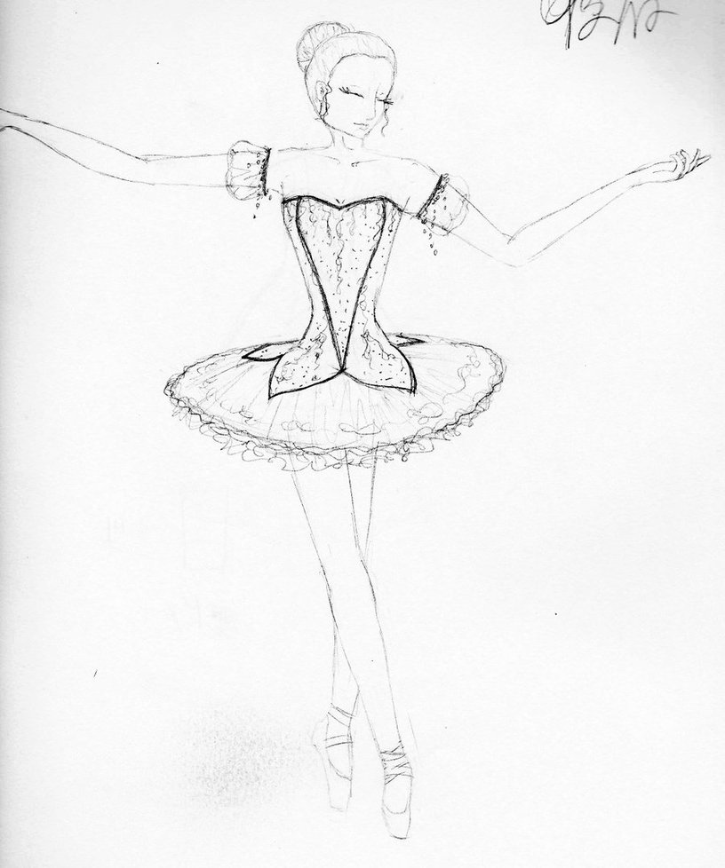 816x978 Tutu Sketch By Differentfree - Tutu Sketch