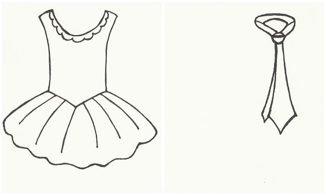640x383 Tutu Dress Drawing - Tutu Sketch