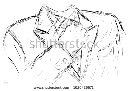 450x320 Collection Of Simple Tuxedo Drawing High Quality, Free - Tuxedo Sketch