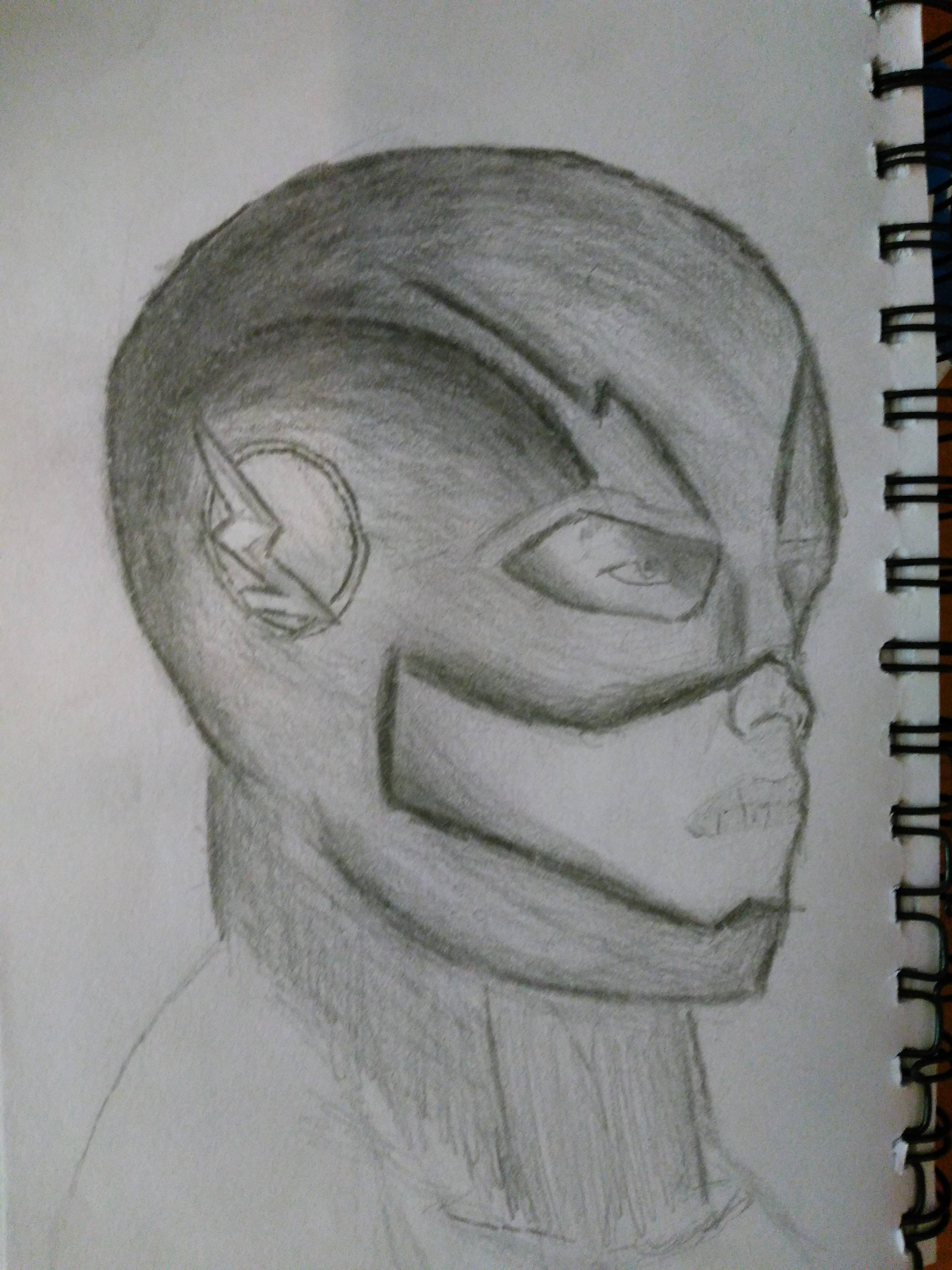 3120x4160 Fan Made] Pencil Sketch I Did A While Ago Of The Flash (Tv Show - Tv Show Sketch